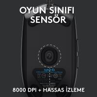 LOGITECH G102 910-005823 G102 LightSync Black 8000DPI 6 Tuş Optik RGB Siyah Kablolu Gaming (Oyuncu) Mouse